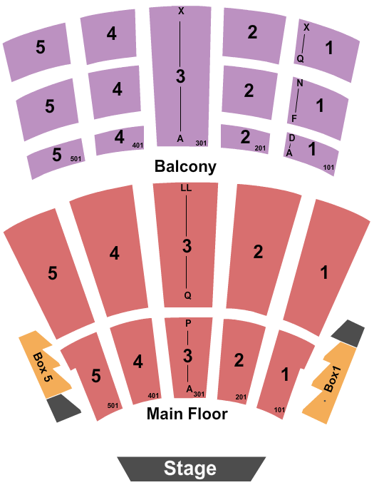 Arie Crown Theater Seating Chart: Endstage 3