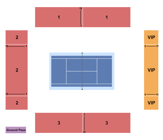 Arizona Athletic Grounds Seating Chart: Pickleball