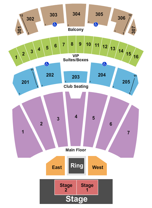 Arizona Financial Theatre Seating Chart: Boxing