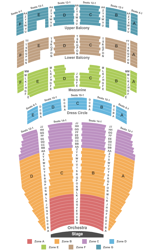 Procter And Gamble Hall Seating Chart