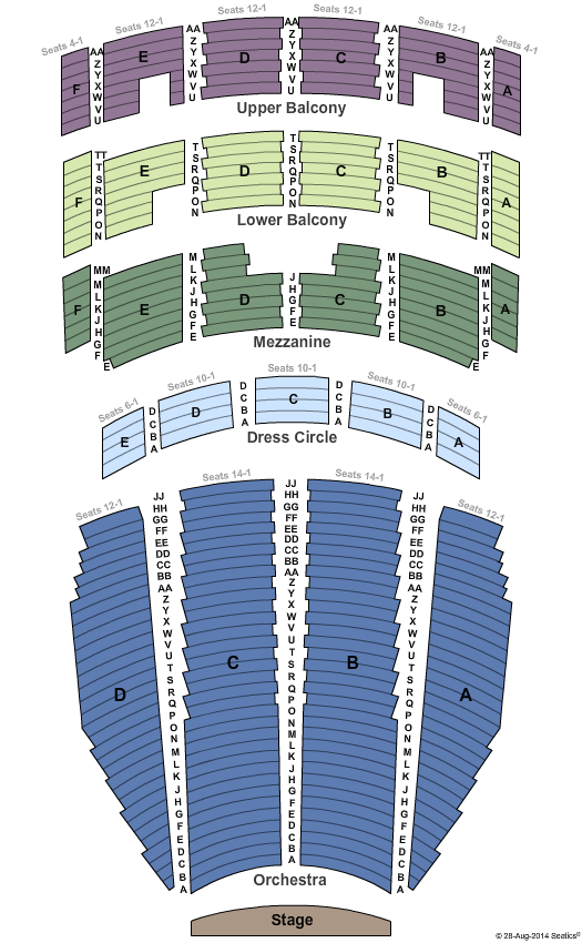 Schnitzer Hall Seating Chart