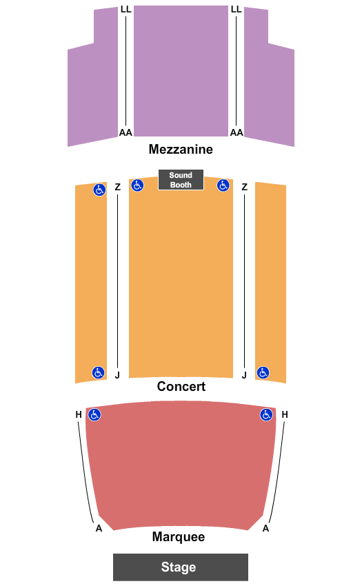 Arlington Music Hall Map