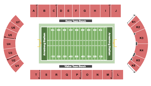 Armstrong Stadium Seating Chart: Football