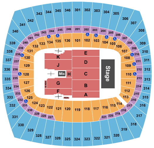 Arrowhead Stadium Seating Chart: George Strait