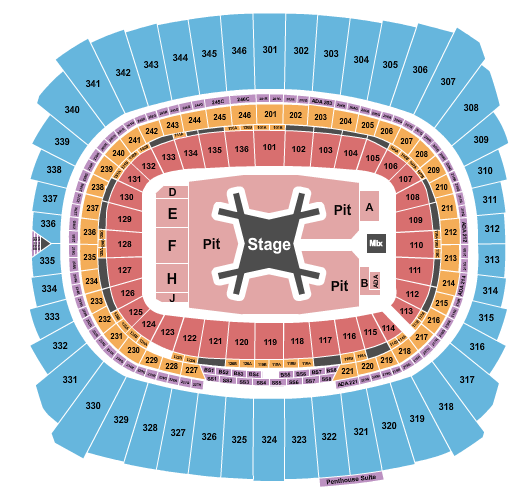 Arrowhead Stadium Seating Chart: Luke Combs