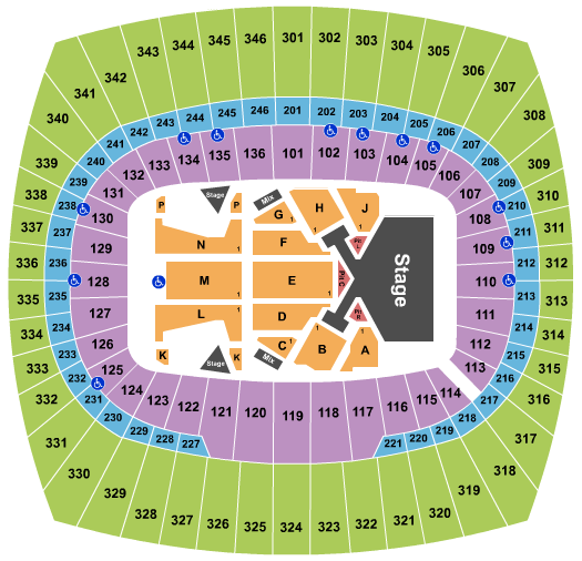 Taylor Swift Tickets | Seating Chart | Arrowhead Stadium ...