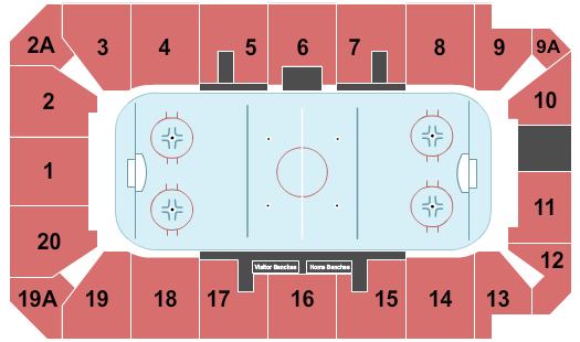 Art Hauser Centre Seating Chart: Hockey