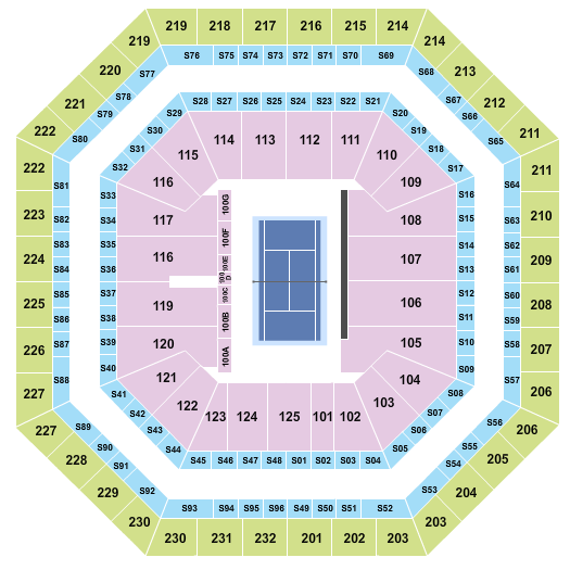 Arthur Ashe Stadium Seating Chart: Tennis 2