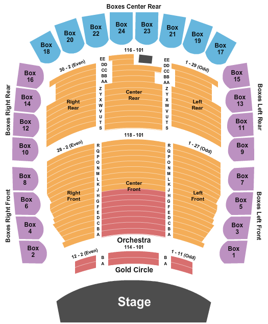 Palladium Carmel Seating Chart