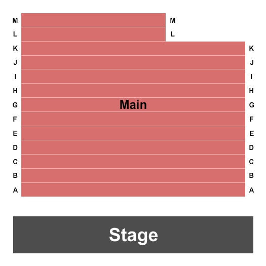Artists Civic Theatre and Studio Seating Chart: Endstage