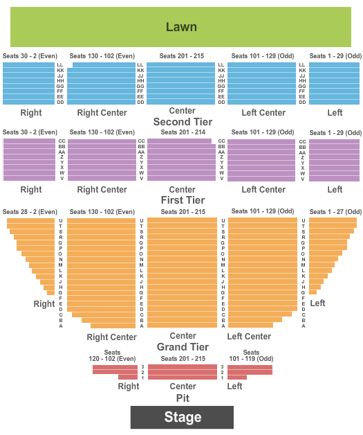 Edgefield Seating Chart