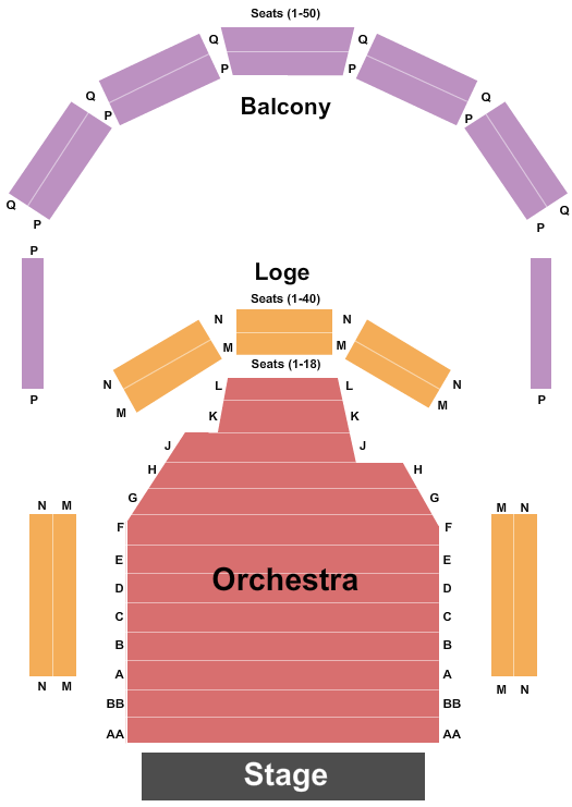 Arts Center of Coastal Carolina Seating Chart: End Stage