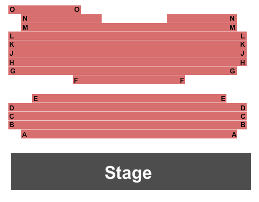 Hall-Moser Theatre at Arts Place Seating Chart: Endstage