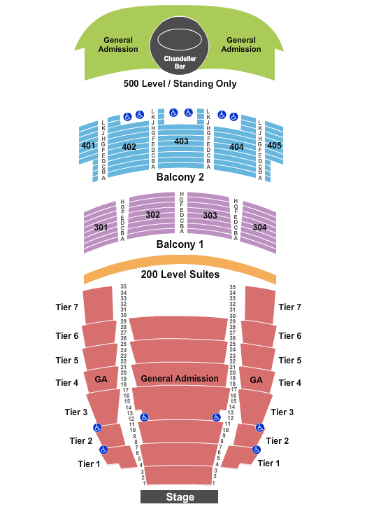 The Midland Theatre Seating Chart