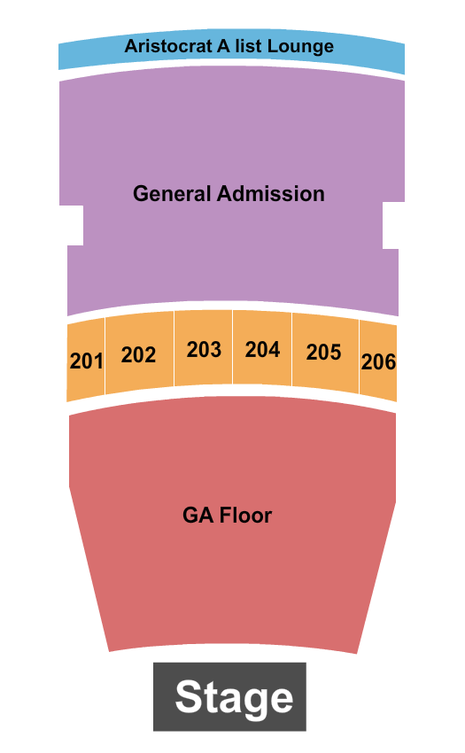 Arvest Bank Theatre Seating Chart