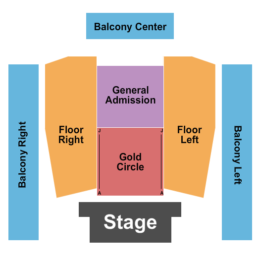 Asbury Hall at Babeville Seating Chart: GA & Gold Circle