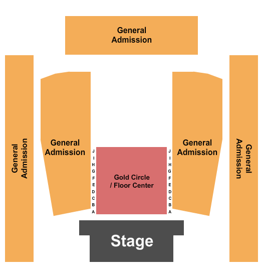 Asbury Hall at Babeville Seating Chart: GC Reserved & GA 2