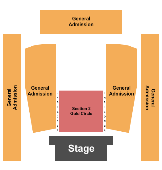 Asbury Hall at Babeville Seating Chart: GC Reserved & GA