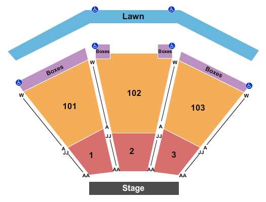 Oak Mountain Amphitheatre Seating Chart