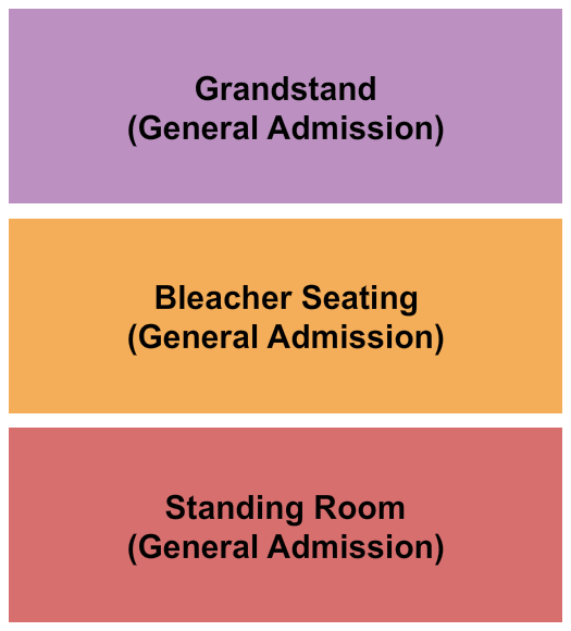 Ashland County Fairgrounds Seating Chart: Grandstand/Bleacher/SRO