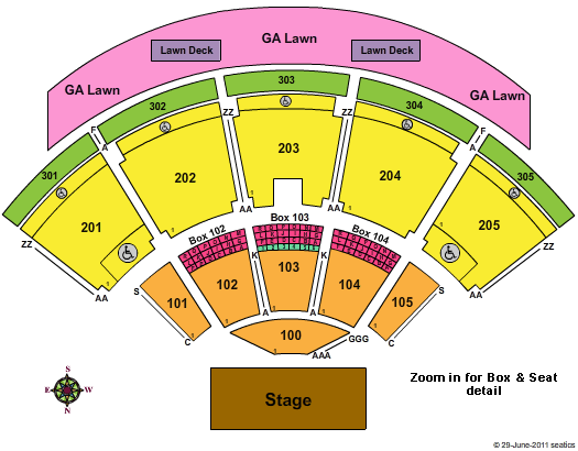 Desert Sky Pavilion Seating Chart