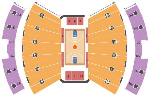 Assembly Hall Interactive Seating Chart