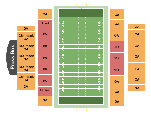 Astound Broadband Stadium Seating Chart: Football