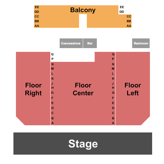 Astra Theatre Seating Chart: Endstage