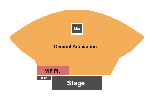 The Astro Amphitheater Seating Chart: GA & VIP Pit