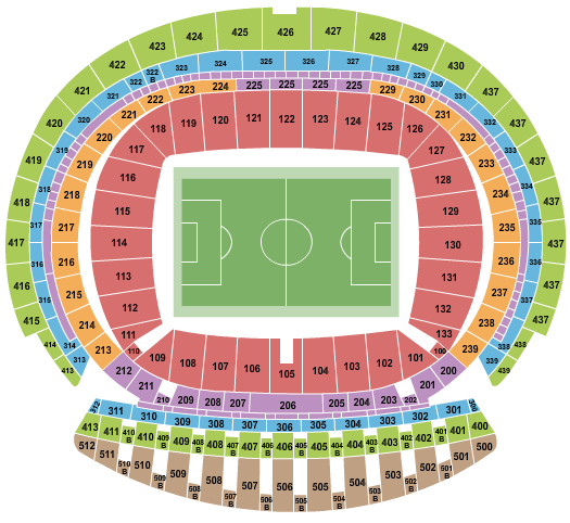Ataturk Olympic Stadium Map