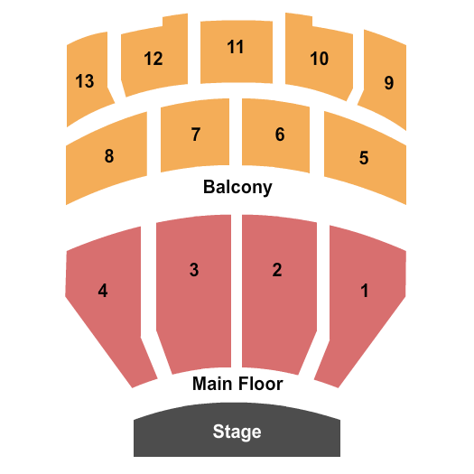 Athenaeum Theatre - IL Seating Chart: End Stage