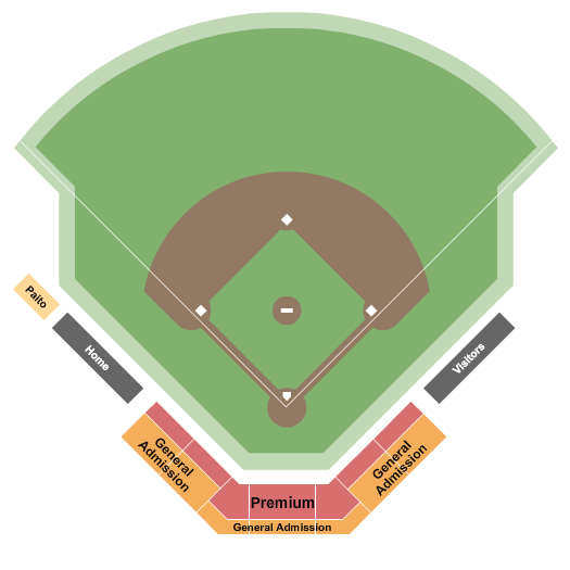 Athletic Park - AB Seating Chart: Baseball