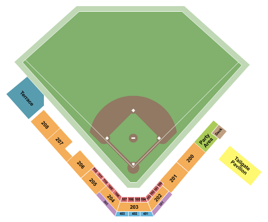 Athletic Park - WI Seating Chart: Softball