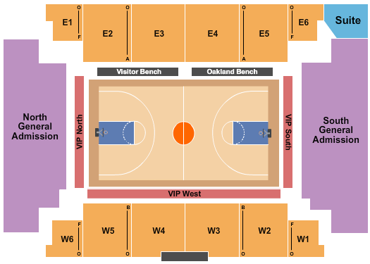 OU Credit Union O'rena Seating Chart: Basketball