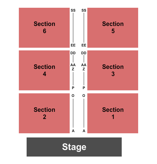Atlanta Eagles Arena Seating Chart: End Stage