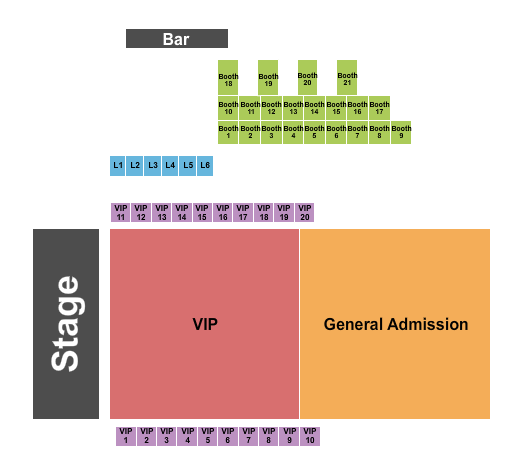 Atlanta Eagles Arena Seating Chart: GA/VIP/Tables/Booths