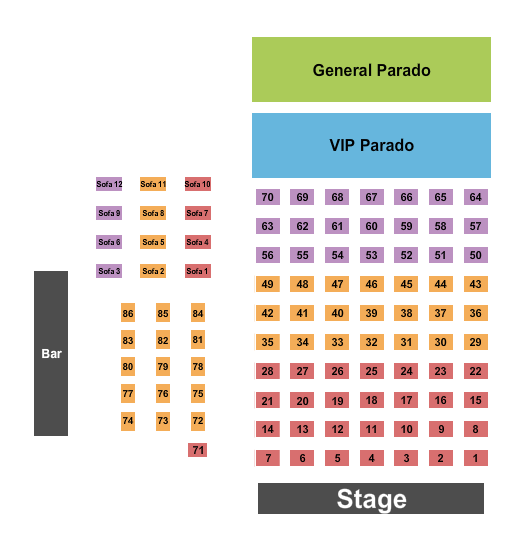 Atlanta Eagles Arena Seating Chart: Tables 2