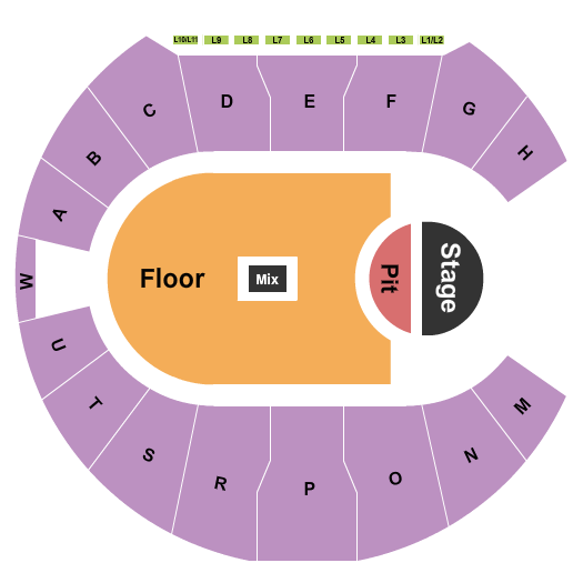 Atlas Arena Seating Chart: Endstage