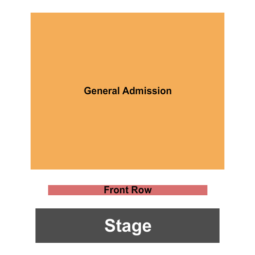 Atwood Music Hall Seating Chart: Front Row/GA