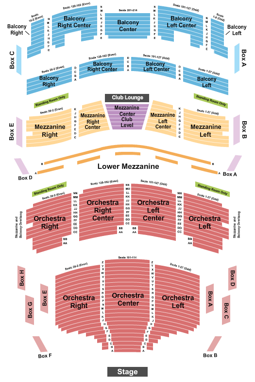Au-Rene Theater at Broward Ctr For The Perf Arts Seating Chart: Endstage 2