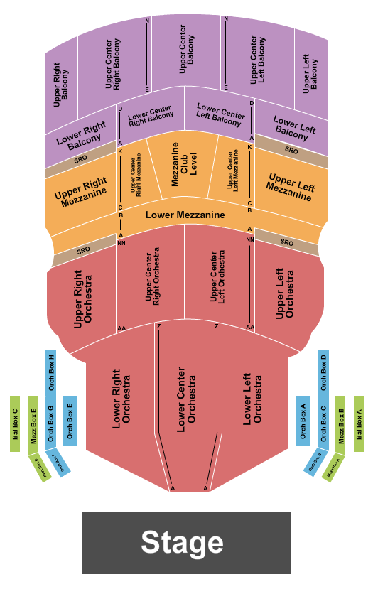 Au-Rene Theater at Broward Ctr For The Perf Arts Seating Chart: Endstage