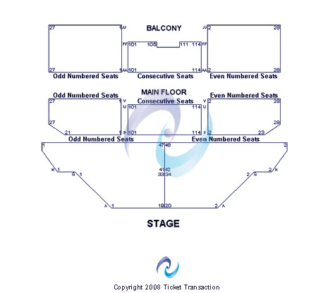 Auburn Performing Arts Center Seating Chart