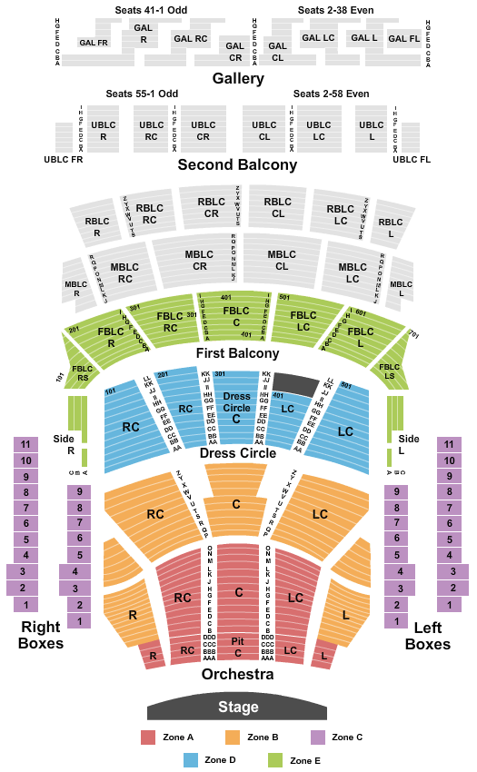 Hubbard Street Dance Seating Chart