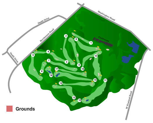Augusta National Golf Club Map