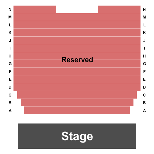 Austin Allyn Theatre at Redhouse Arts Center Seating Chart: Endstage 2
