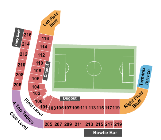 Autozone Park Seating Chart: Soccer