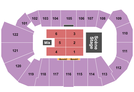 Avenir Centre Seating Chart: Endstage 3