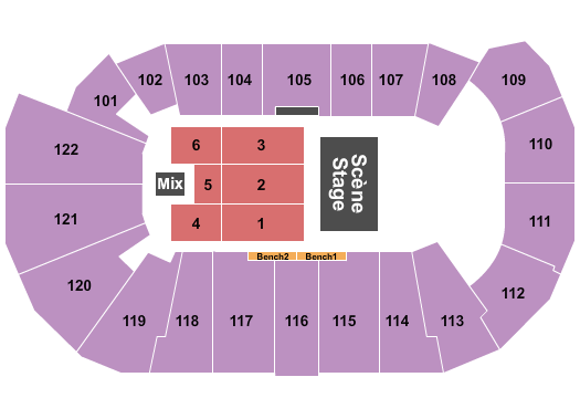 Avenir Centre Seating Chart: Our Lady Peace