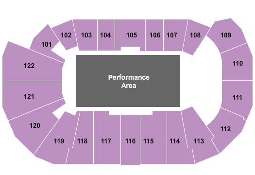 Avenir Centre Seating Chart: Performance Area