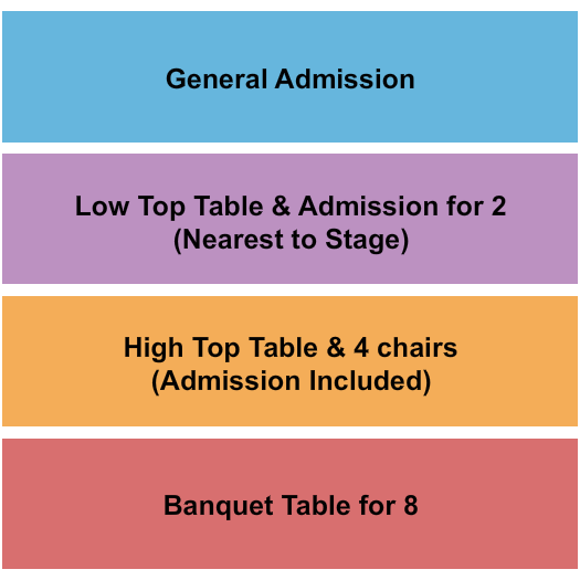Avenue 912 Event Center Seating Chart: GA / Tables / Banquet